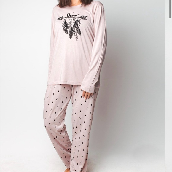 MOOD PJMS SOFT FEATHER PJ SET - Picture 2 of 3